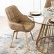 Стілець оксамитовий поворотний MEBEL ELITE MIA Velvet Бежевий