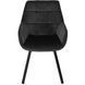 Стул поворотный бархатный MEBEL ELITE LUNA Velvet Черный