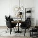 Стул поворотный бархатный MEBEL ELITE LUNA Velvet Черный