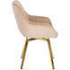 Стілець оксамитовий поворотний MEBEL ELITE MIA Velvet Бежевий