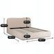 Ліжко двоспальне MEBEL ELITE BRISTOL 160x200 см Беж