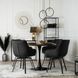 Стул поворотный бархатный MEBEL ELITE LUNA Velvet Черный