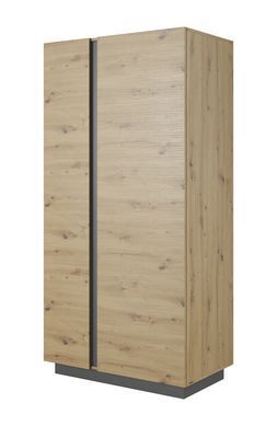 Шафа для одягу Perfect Home Арко / Arco 2-дверна 2D/96 Дуб артизан/графіт фотографія