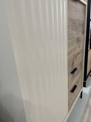 Комод високий Perfect Home Рейв / Rave 2-дверний з 2 шухлядами 2D2S/104 Беж/вікінг фотографія