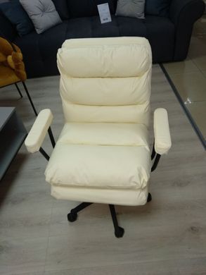 Офісне крісло DRACO Intarsio Крем фотографія