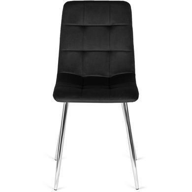 Стул бархатный MEBEL ELITE CESAR Черный фотография