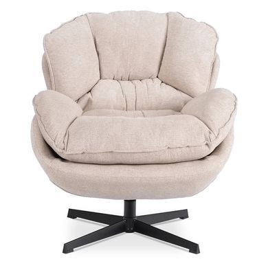 Кресло повортне MEBEL ELITE ROSA Крем фотография