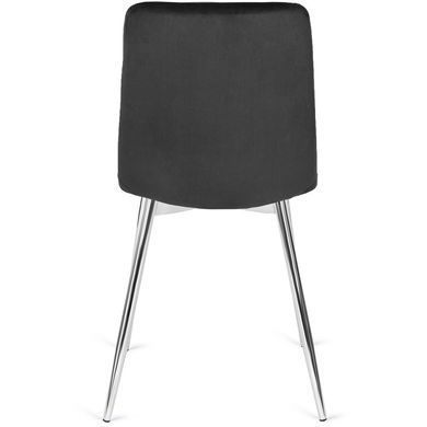 Стул бархатный MEBEL ELITE CESAR Черный фотография