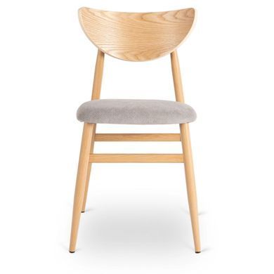 Стілець MEBEL ELITE BRAGA Дуб/Сірий фотографія