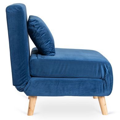 Крісло розкладне MEBEL ELITE MARRY Velvet Синій фотографія