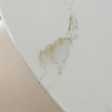 Стол MEBEL ELITE BALI 100х100 см Белый/Золото фотография