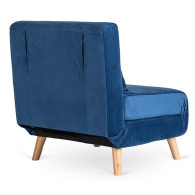 Крісло розкладне MEBEL ELITE MARRY Velvet Синій фотографія
