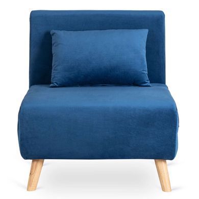 Крісло розкладне MEBEL ELITE MARRY Velvet Синій фотографія