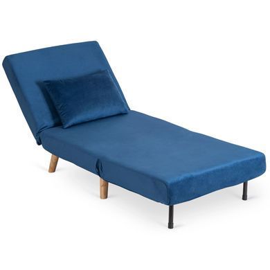 Крісло розкладне MEBEL ELITE MARRY Velvet Синій фотографія