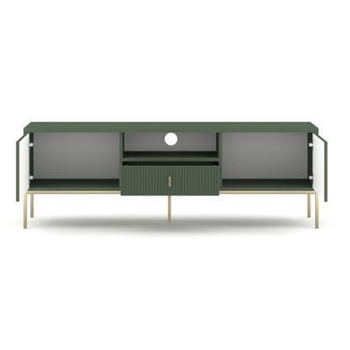 ТВ Тумба MEBEL ELITE MARCOS 155 Зелений/Золото фотографія