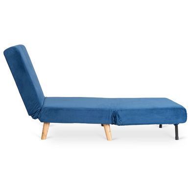Крісло розкладне MEBEL ELITE MARRY Velvet Синій фотографія