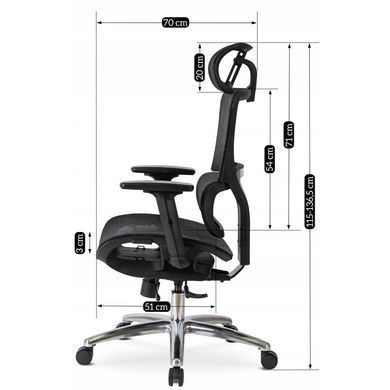 Стілець офісний поворотний MEBEL ELITE ROYAL Чорний фотографія