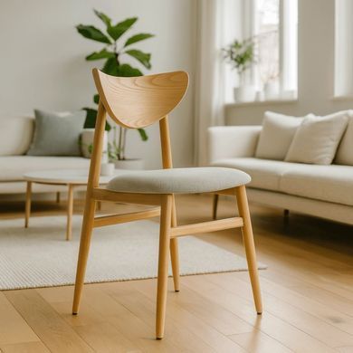 Стілець MEBEL ELITE BRAGA Дуб/Сірий фотографія