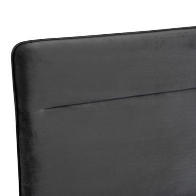 Ліжко двоспальне оксамитове MEBEL ELITE NICEAVelvet 90x200 см Сірий фотографія