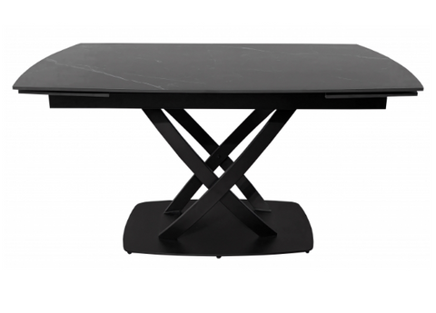 Стіл розкладний INFINITY BLACK MARBLE Concepto 140(200)х90см Кераміка Чорний фотографія