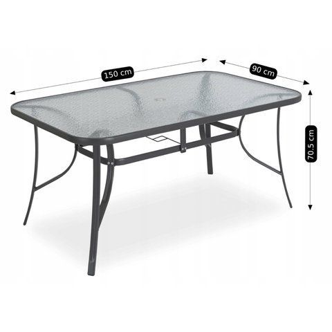 Комплект садовой мебели MEBEL ELITE NEBRASKA Черный
