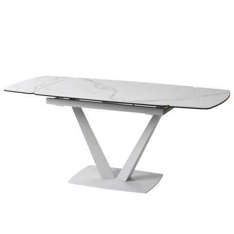 Стол раскладной ELVI MATTE STATURARIO Concepto 120(180)x80 Керамика Матовый Белый фотография