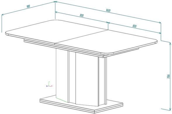 Стол раскладной CRYSTAL D/S MAX Intarsio 160(220)x90 стоун бейж/шелковый камень фотография