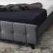 Кровать двуспальная бархатная MEBEL ELITE LINO Velvet 160x200 см Серый