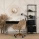 Стул офисный поворотный бархатный MEBEL ELITE MILAN Velvet Бежевый / Золотой
