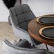 Стул поворотный бархатный MEBEL ELITE LUNA Velvet Серый