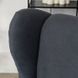 Кресло мягкое бархатное с подставкой для ног MEBEL ELITE EVAN 2 Серый