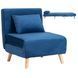 Крісло розкладне MEBEL ELITE MARRY Velvet Синій