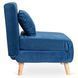 Крісло розкладне MEBEL ELITE MARRY Velvet Синій