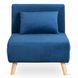 Крісло розкладне MEBEL ELITE MARRY Velvet Синій