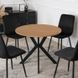 Стіл MEBEL ELITE LAUREN 80X80 Дуб золотий/ чорний
