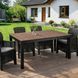 Стіл Розкладний обідній ARGOS MEBEL ELITE 160(210)х90 Горіх/чорний