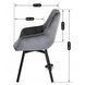 Стул поворотный бархатный MEBEL ELITE LUNA Velvet Серый