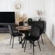 Стіл MEBEL ELITE LAUREN 80X80 Дуб золотий/ чорний