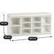Тумба для взуття MEBEL ELITE AXEL 104 см білий