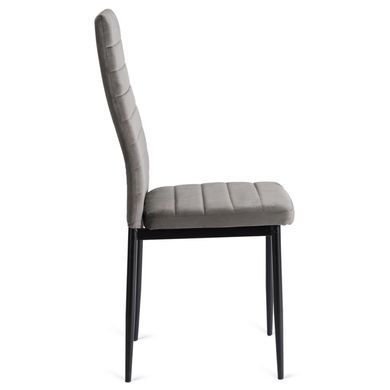 Стілець оксамитовий MEBEL ELITE NARIS Velvet Сірий фотографія