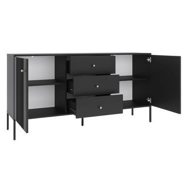 Комод MEBEL ELITE SOFT 154 Черный фотография