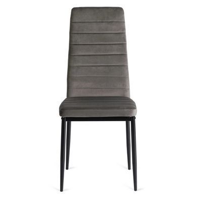 Стілець оксамитовий MEBEL ELITE NARIS Velvet Сірий фотографія