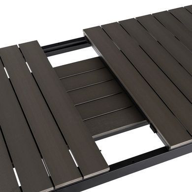 Стіл Розкладний обідній ARGOS MEBEL ELITE 160(210)х90 Темний дуб /чорний фотографія