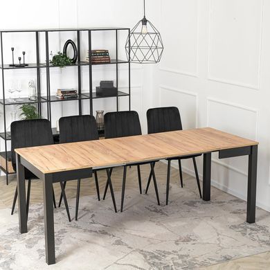 Стіл розкладний MEBEL ELITE BEN 80(200)х80 см Дуб крафт фотографія