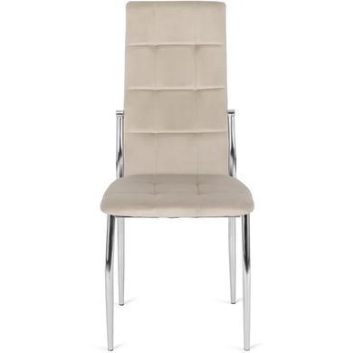 Стілець оксамитовий MEBEL ELITE MOLLY Velvet Бежевий фотографія