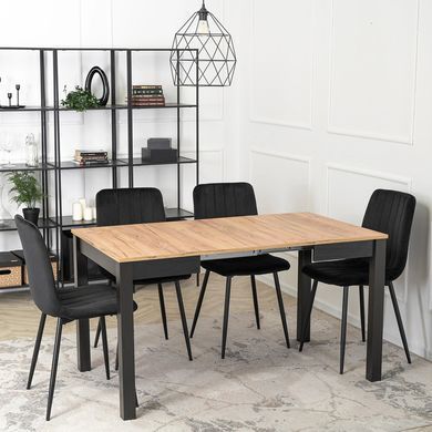 Стіл розкладний MEBEL ELITE BEN 80(200)х80 см Дуб крафт фотографія