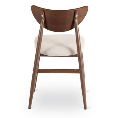 Стул MEBEL ELITE BRAGA Беж/Орех фотография