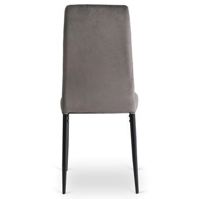 Стілець оксамитовий MEBEL ELITE NARIS Velvet Сірий фотографія