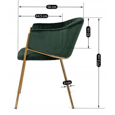 Стул MEBEL ELITE INNES Зеленый фотография