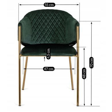 Стул MEBEL ELITE INNES Зеленый фотография